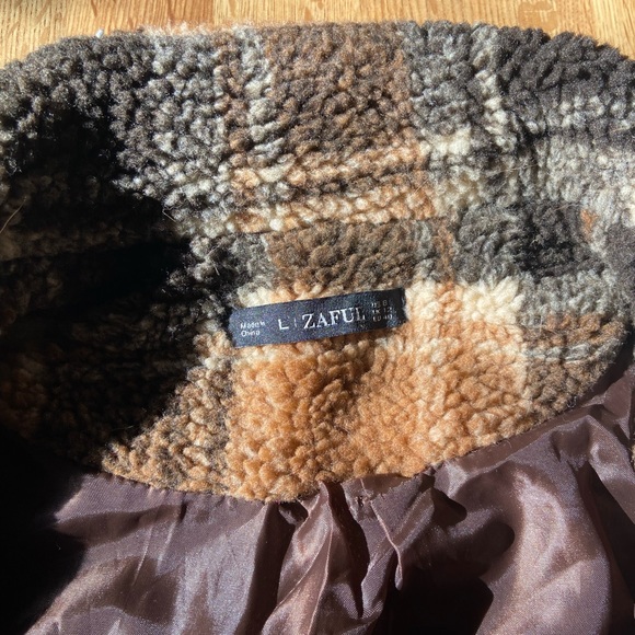 Checkered cropped jacket - Picture 3 of 4